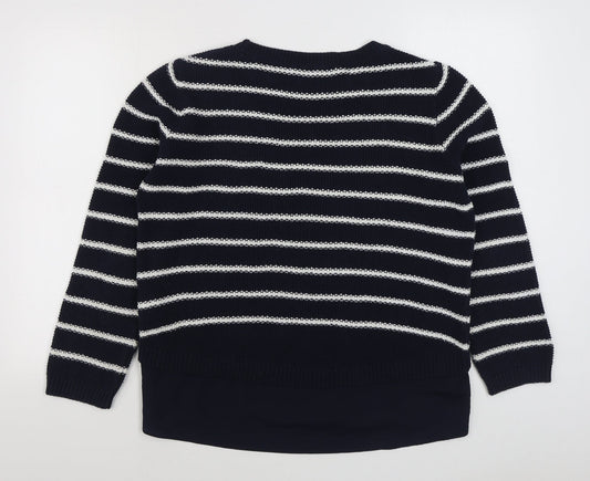 Womens UK Size M Yessica Blue Pullover Jumper