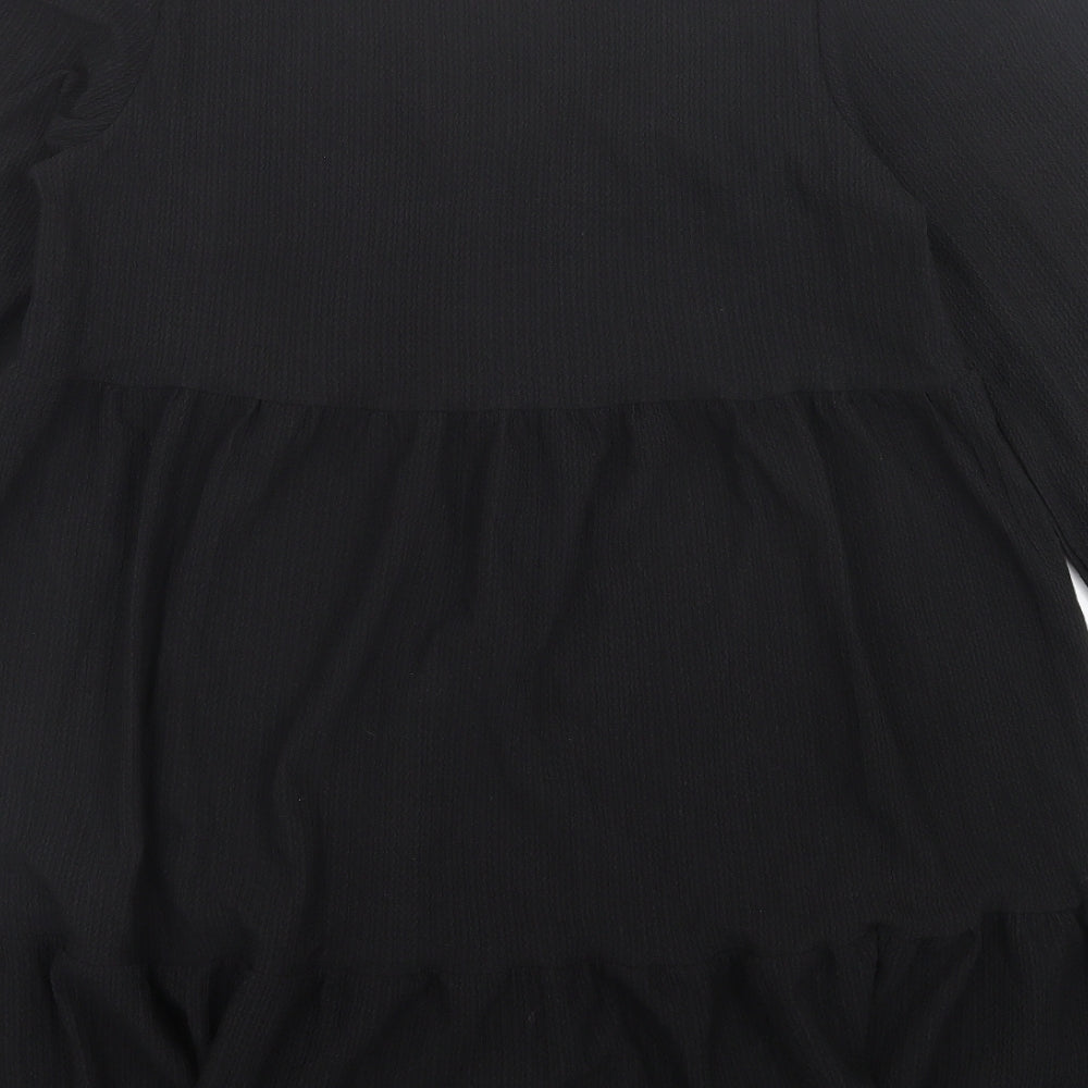 Primark Womens Black Polyester A-Line Size M V-Neck Pullover