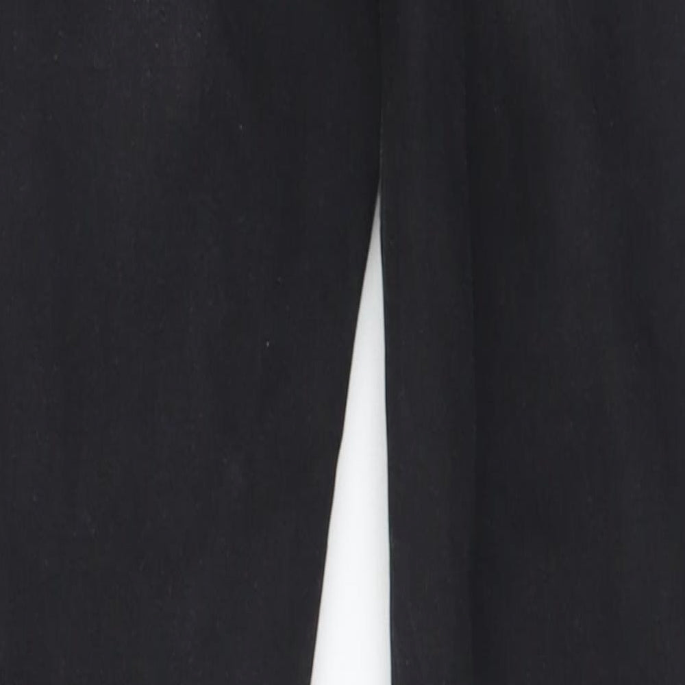 Denim & Co. Womens Black Cotton Skinny Jeans Size 10 L32 in Slim Button