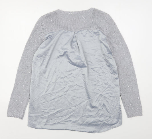 Womens UK Size L Oasis Grey Pullover Jumper