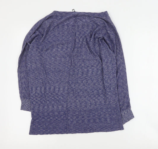 Woolworths Womens Blue Round Neck Viscose Pullover Jumper Size S