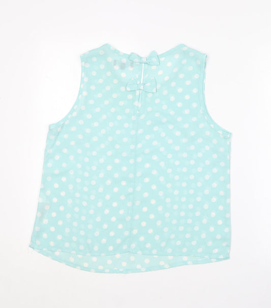 Womens UK Size 12 New Look Blue Basic Blouse