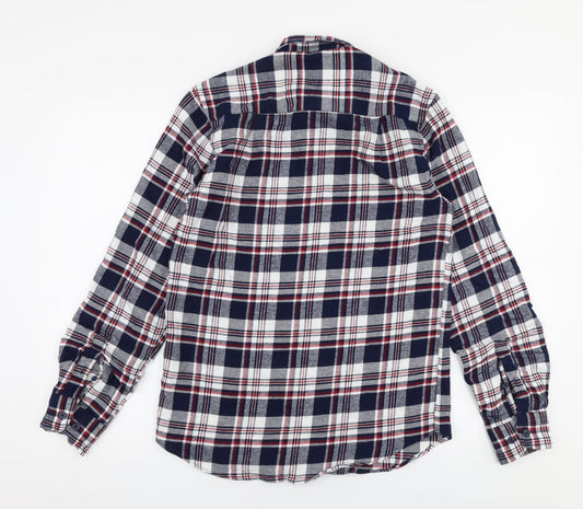 Mens UK Size XS Cedar Wood State Multicoloured Button-Up Long Sleeve Casual Shi