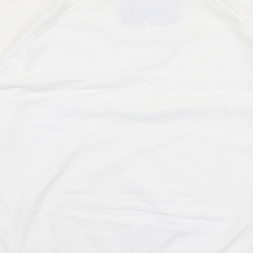 Womens UK Size S Marks and Spencer White Pullover Jumper