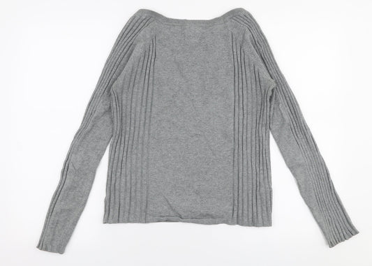 Womens UK Size XL MNG Grey Pullover Jumper