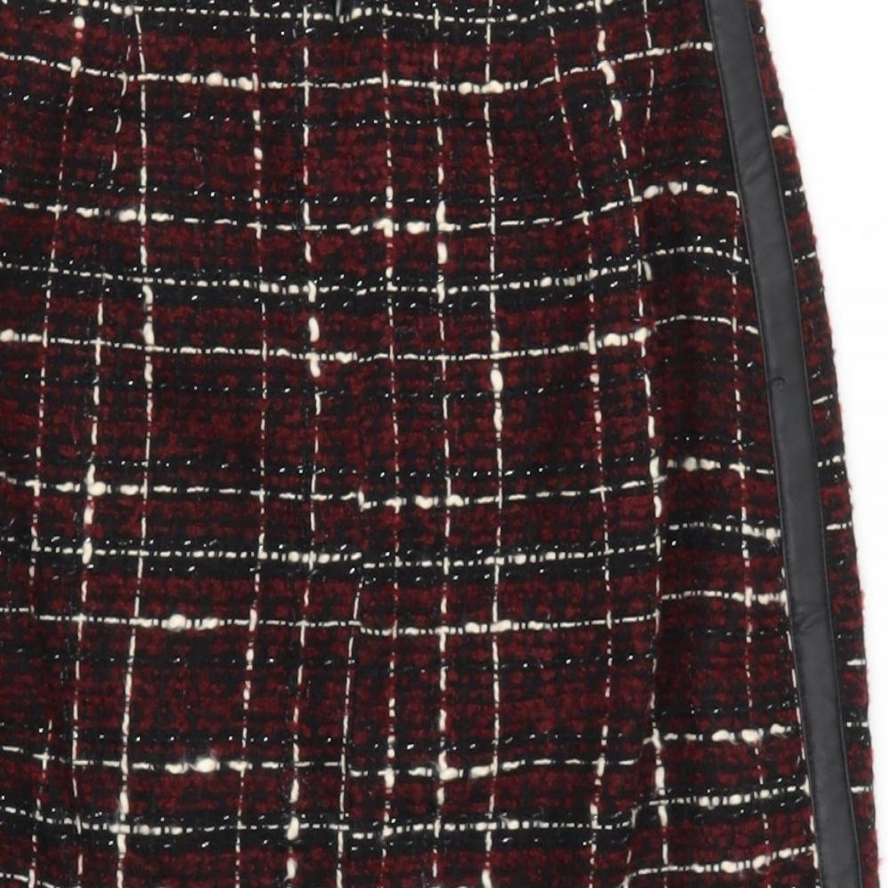 Limited Edition Womens Brown Acrylic A-Line Skirt Size 8