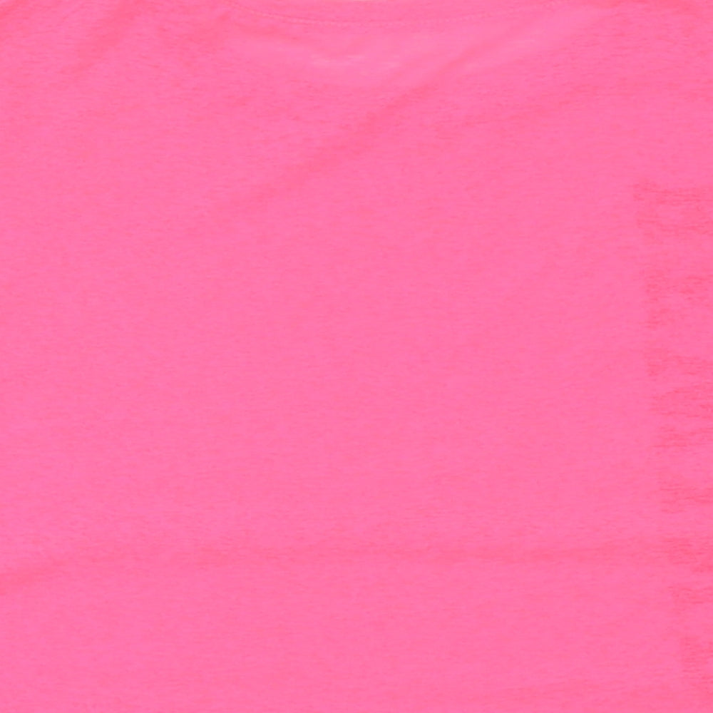 Womens UK Size 8 Preworn Pink Basic T-Shirt