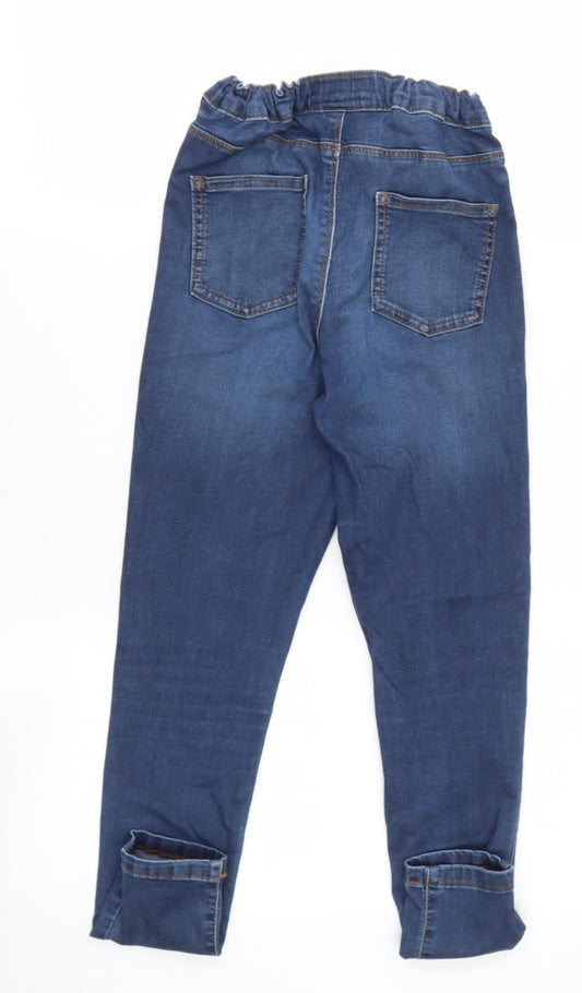 NEXT Girls Blue Cotton Skinny Jeans Size 12 Years Regular