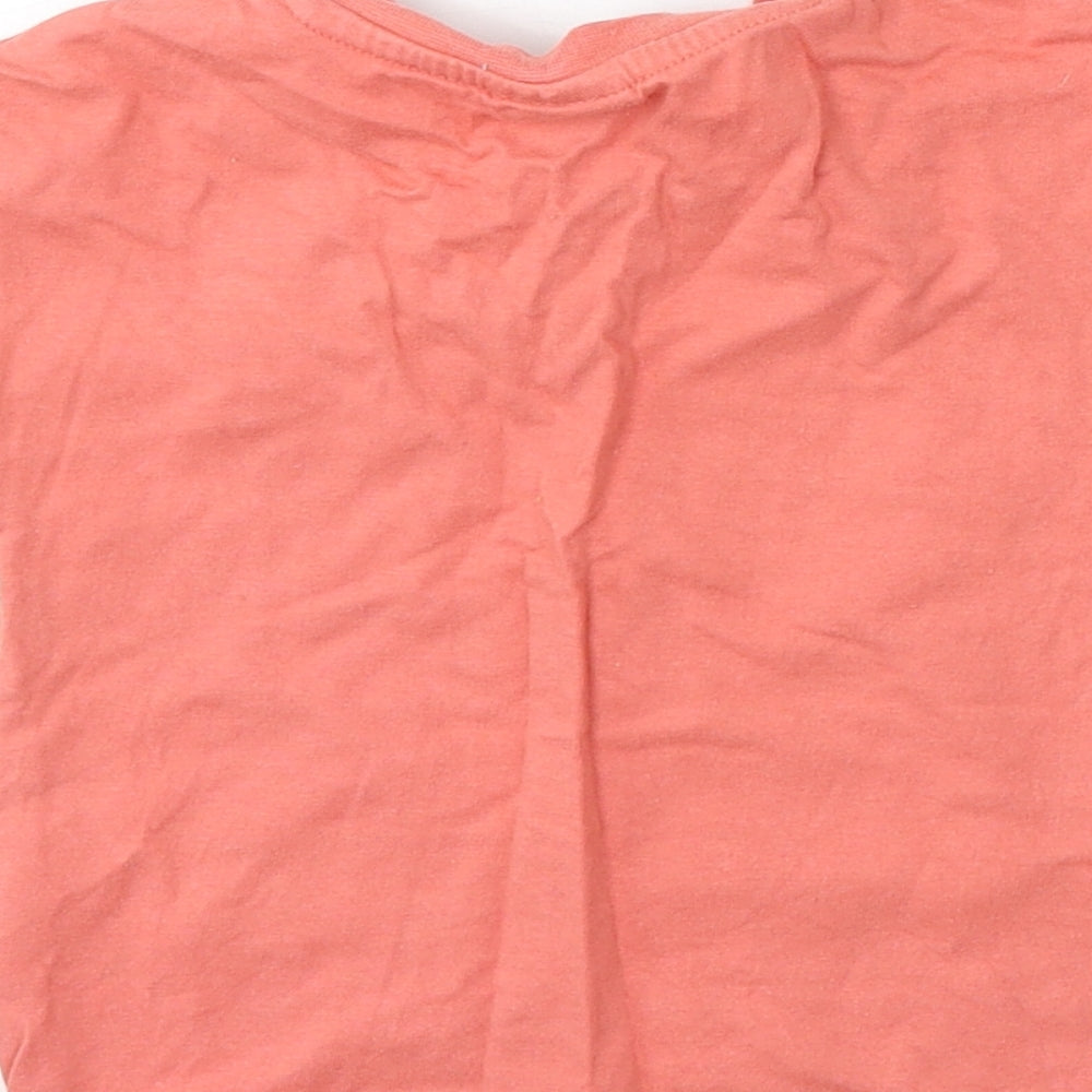 Matalan Boys Pink Cotton Basic T-Shirt Size 9-12 Months Round Neck