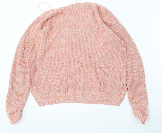Womens UK Size S Marks and Spencer Red Pullover Jumper