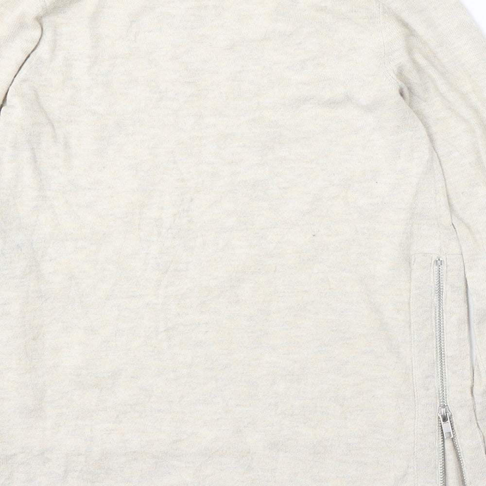 Womens UK Size XS H&M Beige Pullover Jumper