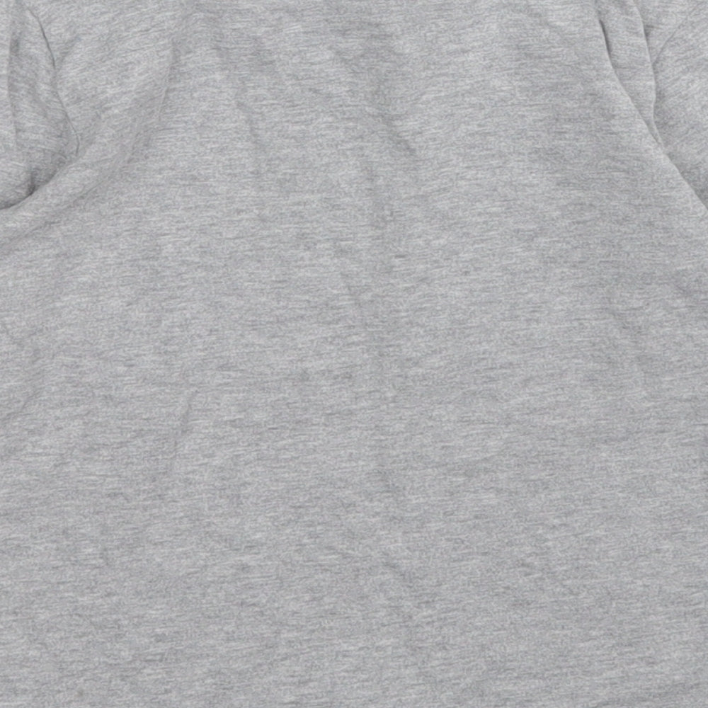birba Boys Grey Cotton Pullover T-Shirt Size 2-3 Years Round Neck