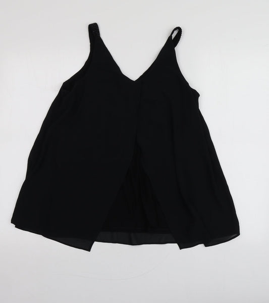 Womens UK Size 10 NEXT Black Basic Polo