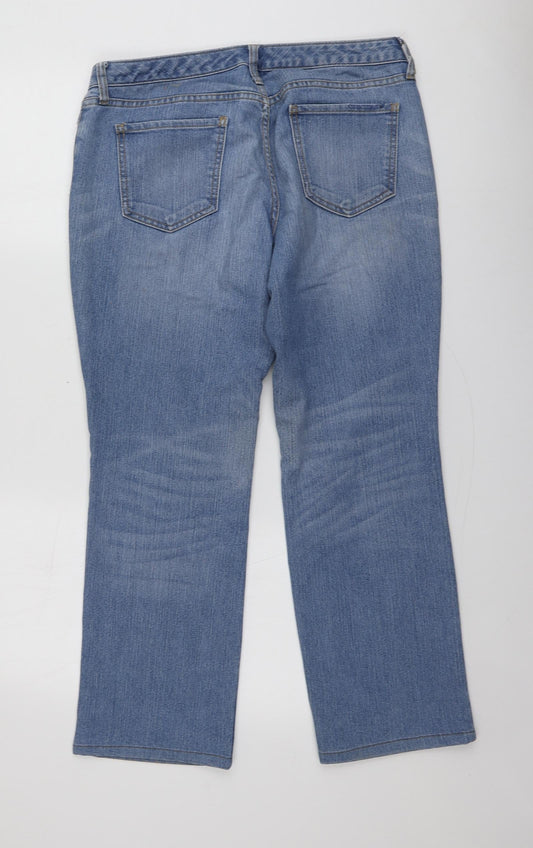 Gap Womens Blue Cotton Capri Jeans Size 10 L26 in Regular