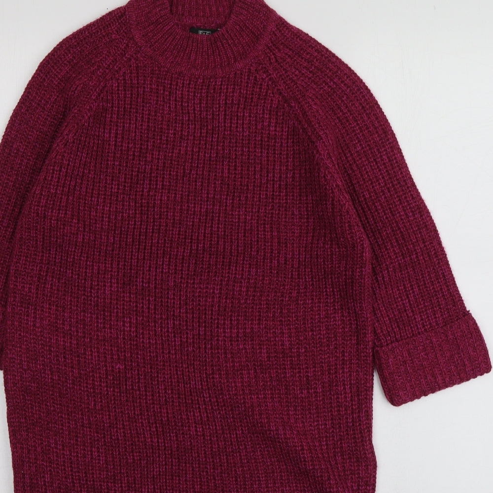 NEXT Womens Grey Geometric Polyester A-Line Size 18 Round Neck