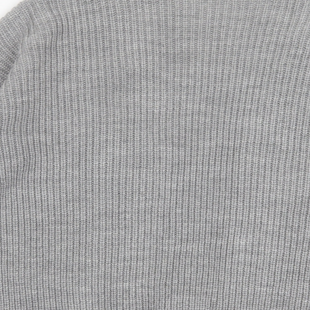 Womens UK Size 8 Miss Selfridge Grey Cardigan Jumper