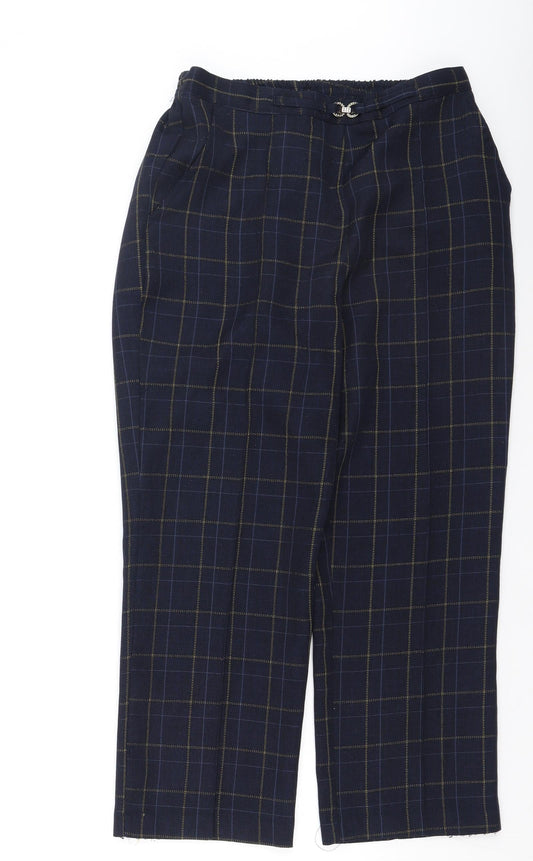 Womens UK Size S Damart Regular Fit Blue Trousers