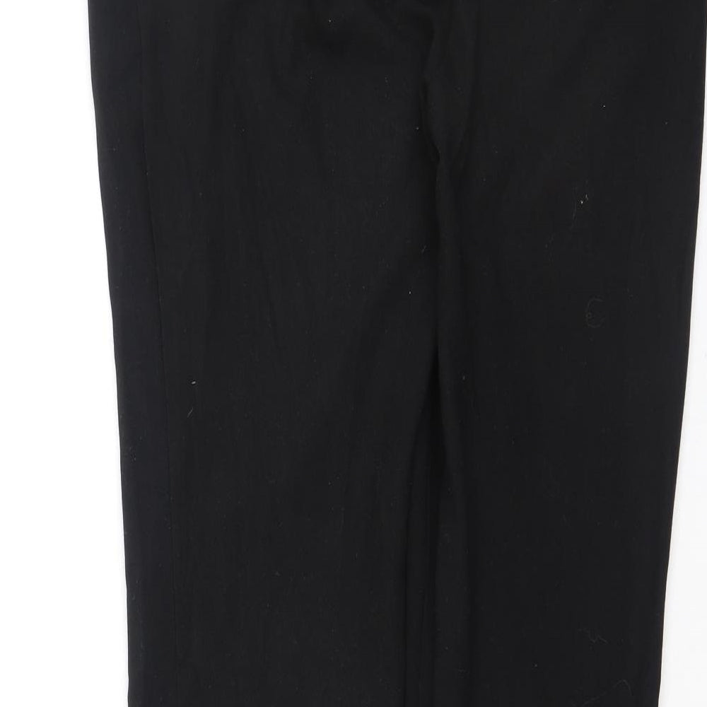 Womens UK Size 10 NEXT Regular Fit Dress Pants Black Trousers