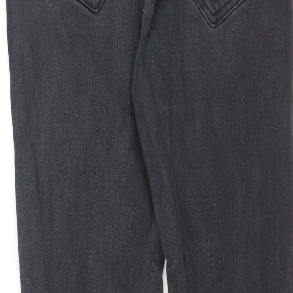 Denim & Co. Womens Grey Cotton Skinny Jeans Size 14 L27 in Regular