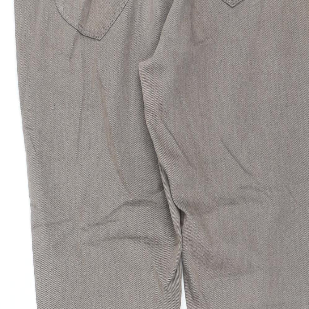 Womens UK Size 12 Dorothy Perkins Regular Fit Brown Trousers