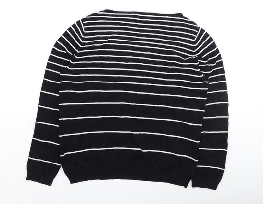 Womens UK Size 12 Debenhams Black Pullover Jumper