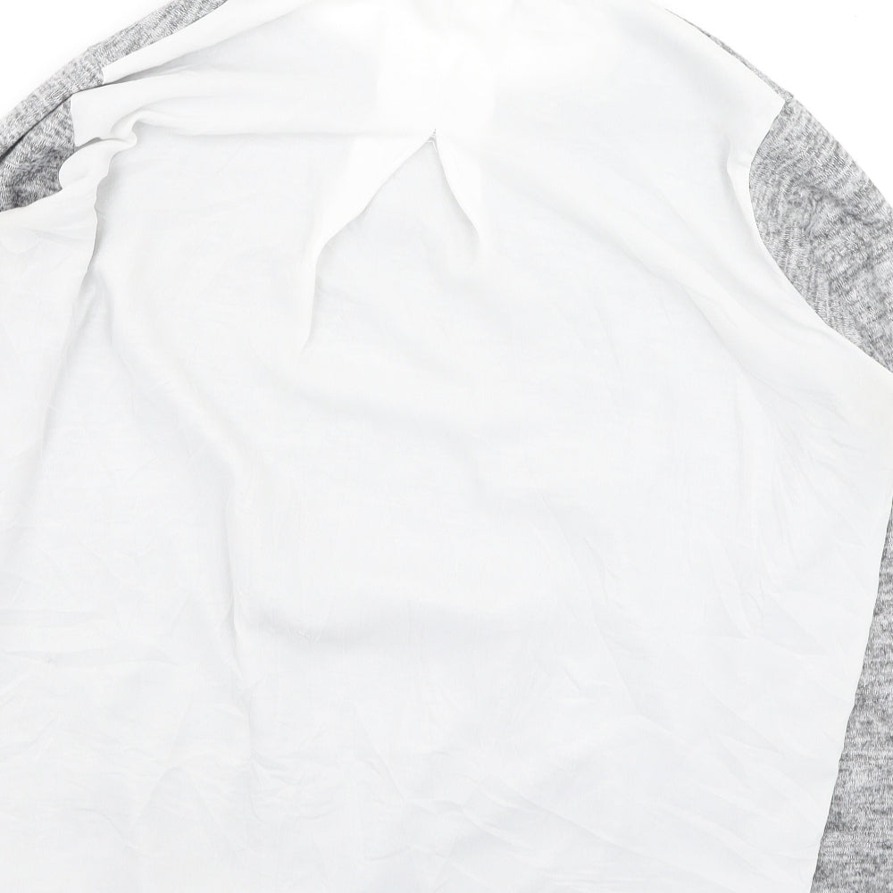 Primark Womens Grey Round Neck Polyester Pullover Jumper Size 10