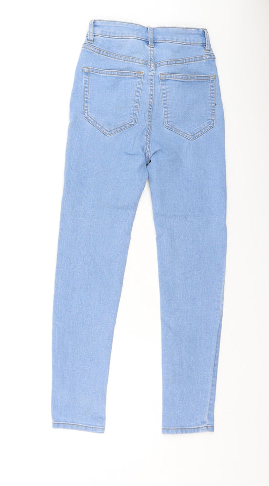 Pull&Bear Womens Blue Cotton Skinny Jeans Size 34 L23 in Regular
