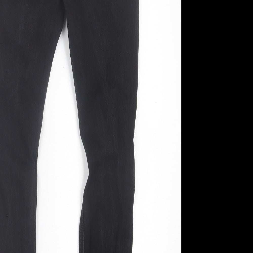 ASOS Mens Black Cotton Skinny Jeans Size 28 in L30 in Regular Button - Short Leg