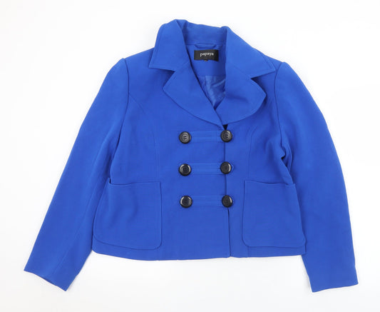 Womens UK Size S Papaya Blue Jacket