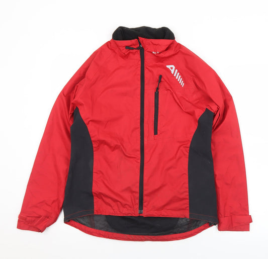 Womens UK Size 8 Altura Red Anorak Coat