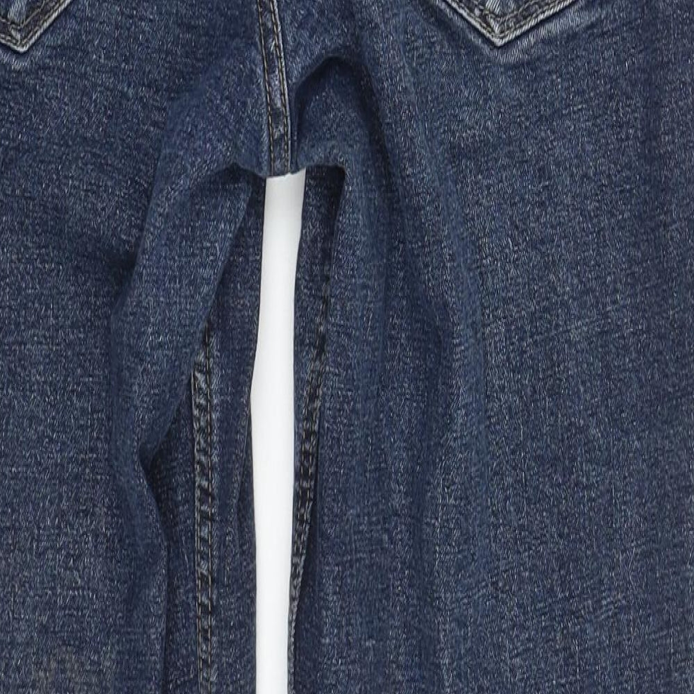 Tu Mens Blue Cotton Straight Jeans Size 34 in L27 in Regular Zip