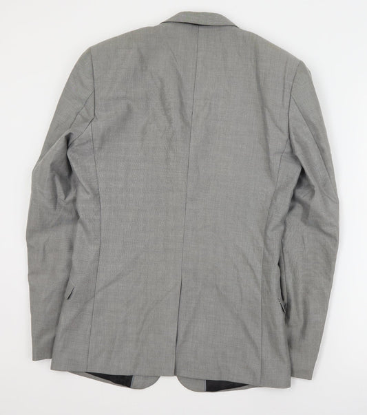 F&F Mens Grey  Polyester Jacket Suit Jacket Size M