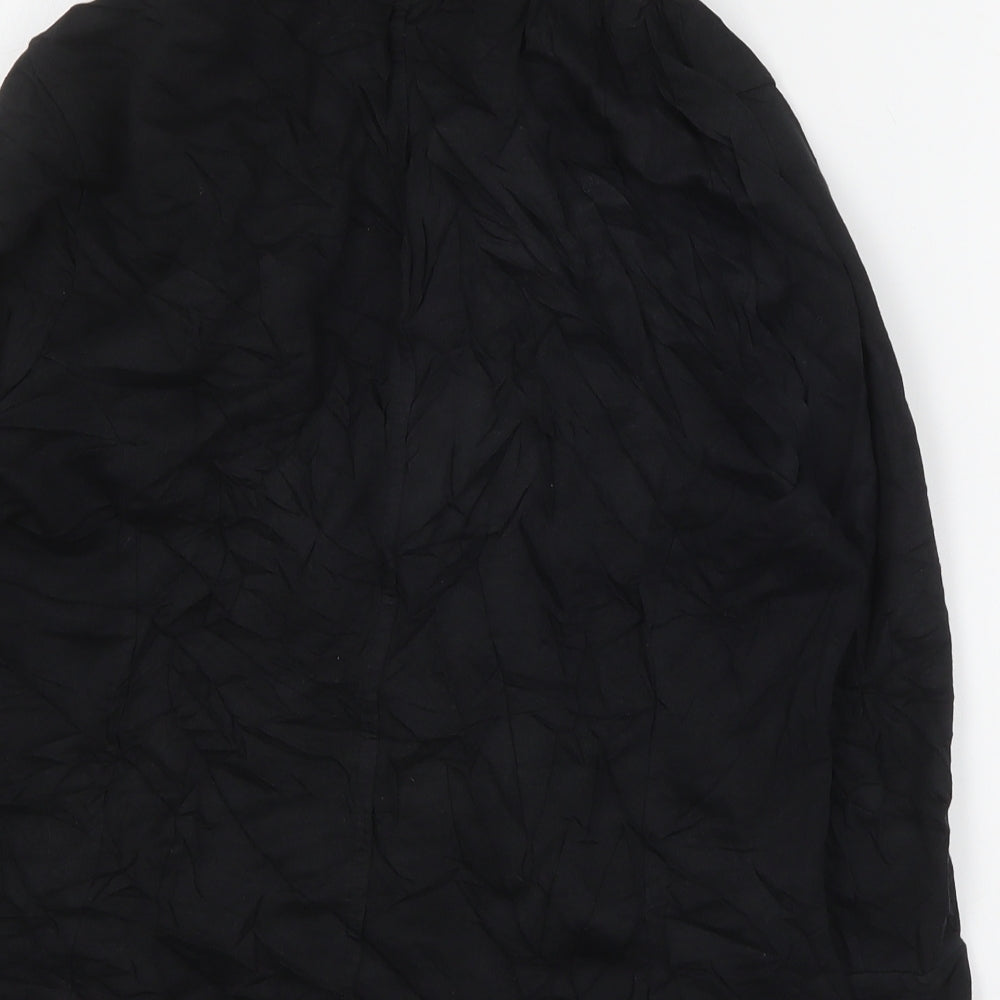 George Womens Black Jacket Blazer Size 12 Button