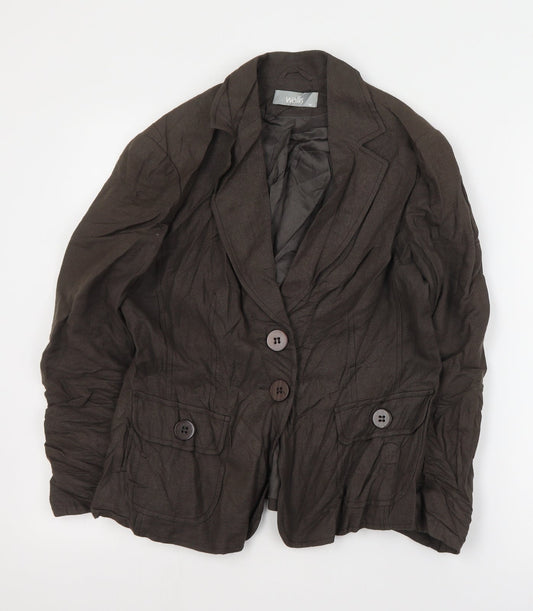 Womens UK Size 14 Wallis Brown Jacket