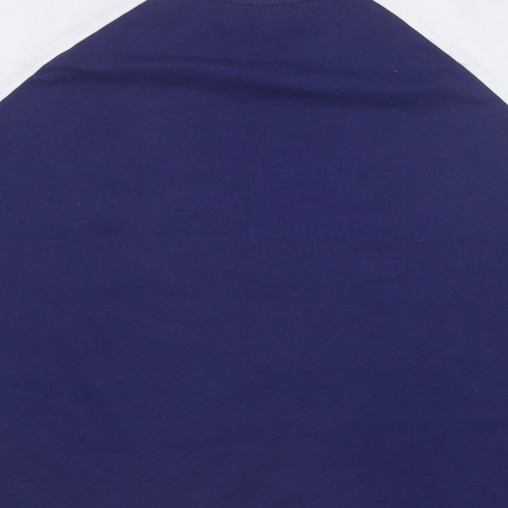 Matalan Boys Blue Cotton Basic T-Shirt Size 12 Years Round Neck - The prince