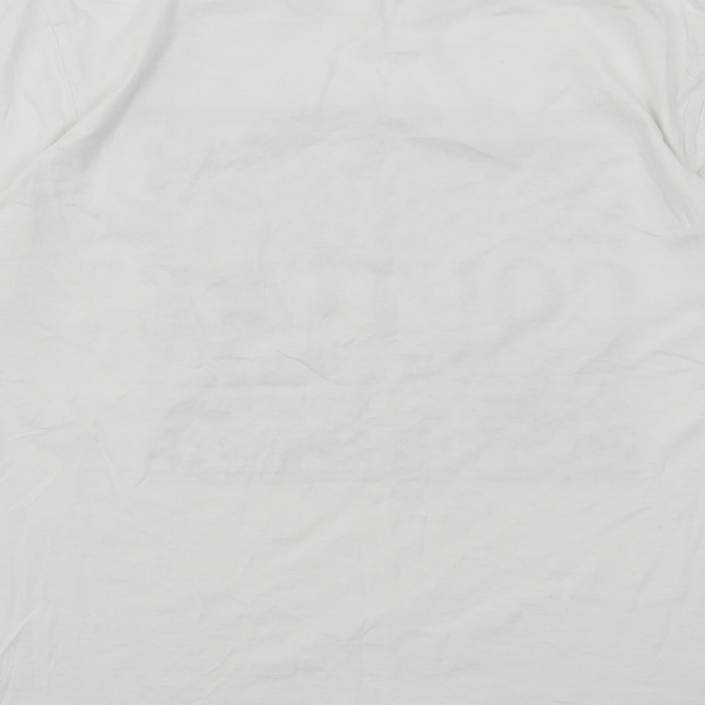 Womens UK Size S Stylewise White Basic T-Shirt