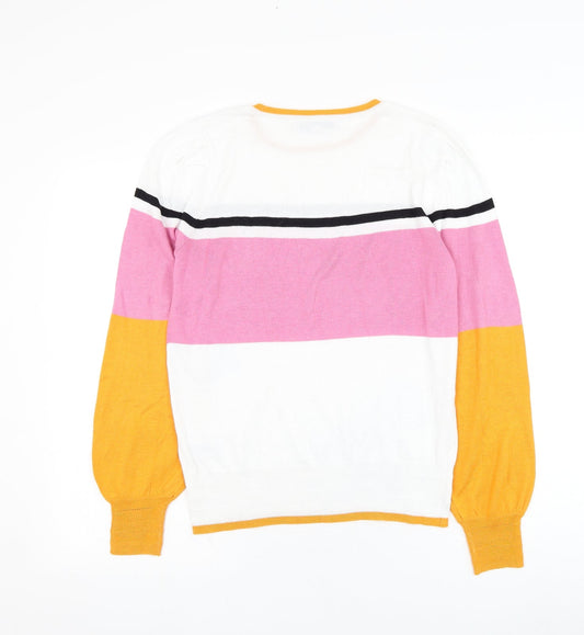 Womens UK Size S NEXT White Pullover Jumper