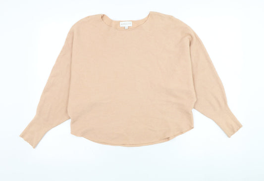 Womens UK Size 12 Apricot Orange Pullover Jumper