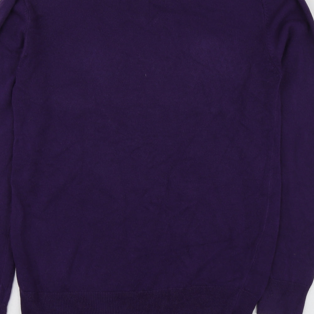 Womens UK Size S Cedar Wood State Purple Pullover Jumper