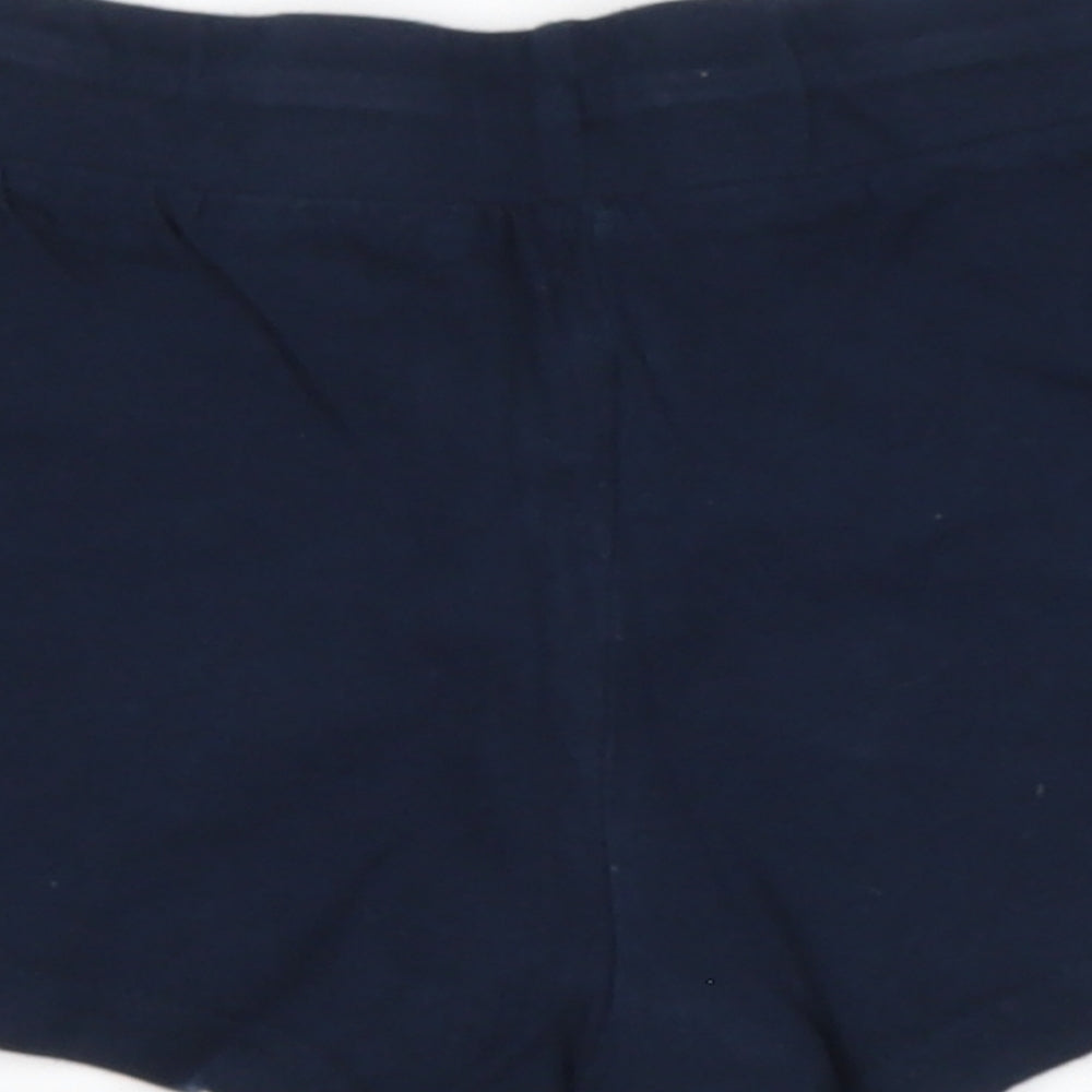 Primark Womens Blue Cotton Hot Pants Shorts Size 6 Regular