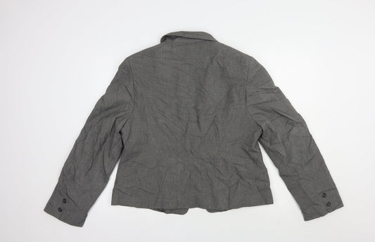 George Womens Grey Jacket Blazer Size 18 Button