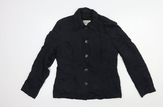 Oasis Womens Black Jacket Blazer Size 12 Button
