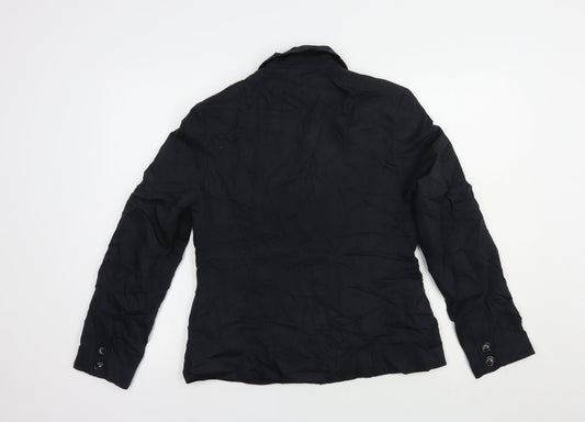 Oasis Womens Black Jacket Blazer Size 12 Button