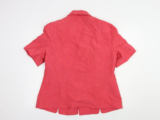George Womens Pink Jacket Blazer Size 18 Button
