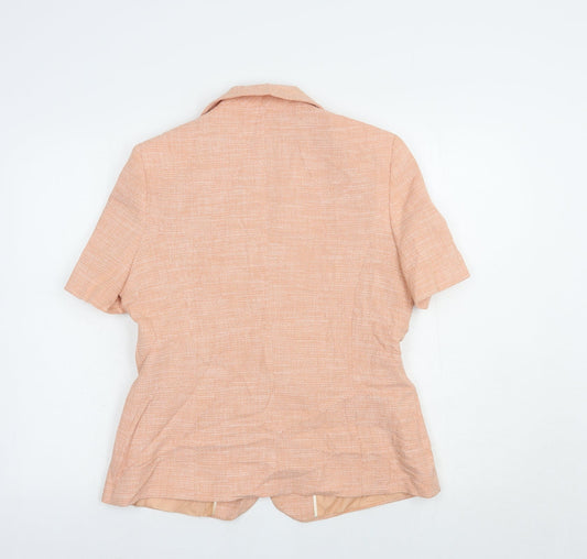 Klass Womens Pink Jacket Blazer Size 12 Button