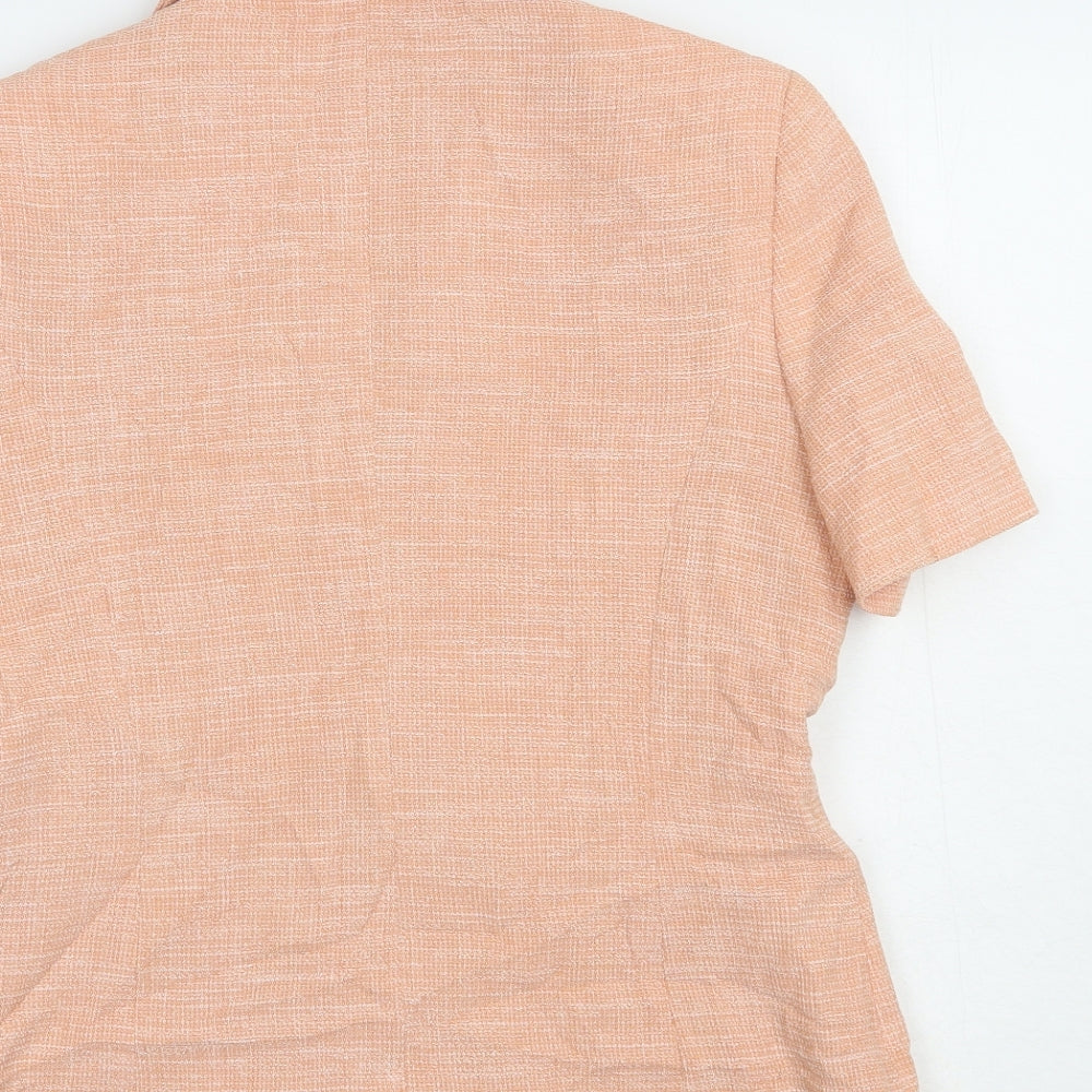 Klass Womens Pink Jacket Blazer Size 12 Button