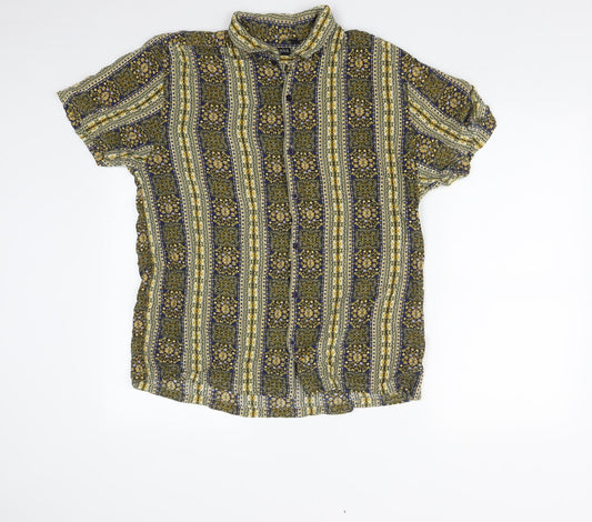 Womens UK Size XL Brave Soul Multicoloured Basic Button-Up