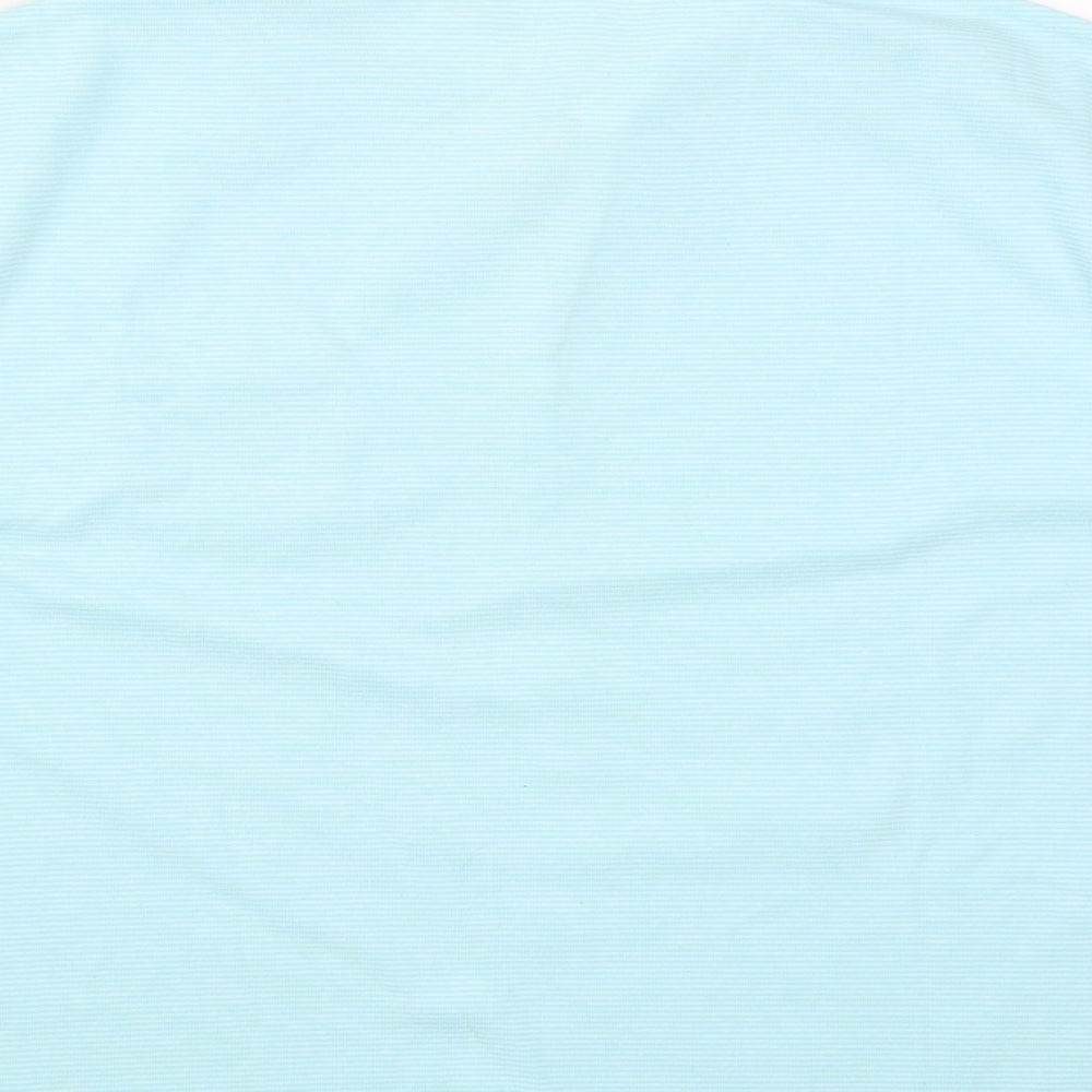 Fabrizo Womens Blue Polyester Basic Polo Size XL Collared
