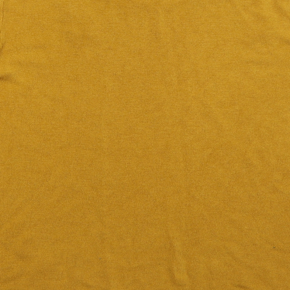 Primark Womens Orange Crew Neck Acrylic Pullover Jumper Size 14