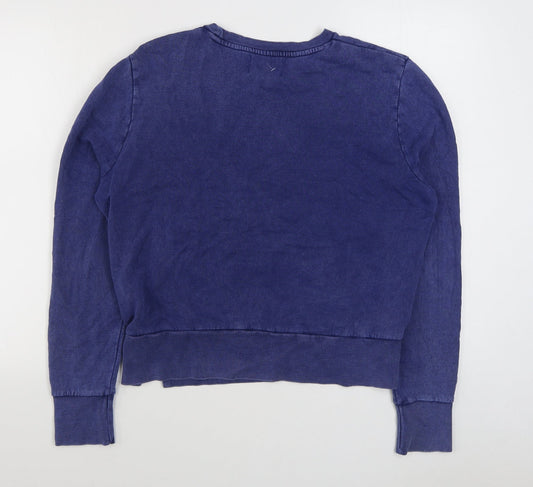 NEXT Mens Blue Round Neck Cotton Pullover Jumper Size M